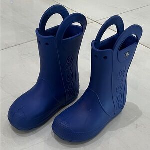 CROCS Kids Navy Rain Boots